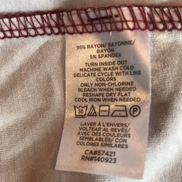 Burgundy dress, Loft brand. Never worn - Picture 3 of 8